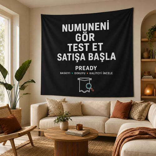 Print on Demand Duvar Örtüsü Numunesi