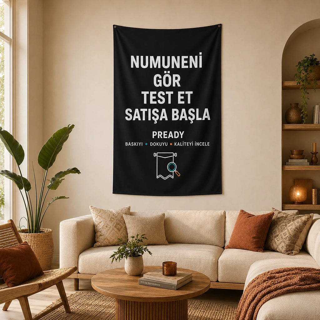 Print on Demand Duvar Örtüsü Numunesi